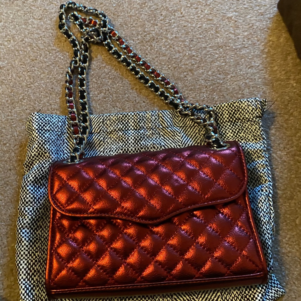 Like new Rebecca Minkoff metallic red bag